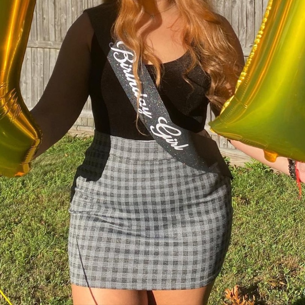 XL Kohls plaid mini skirt